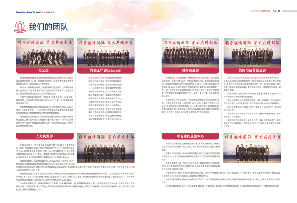 中国电建集团国际工程有限公司《我们的2019》